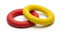Playzdict Frisbee Tennikoit Plain Rings Pack Of 2 | Soft Rubber Throw & Catch Flying Rings For Kids & Adults | Outdoor Garden, B