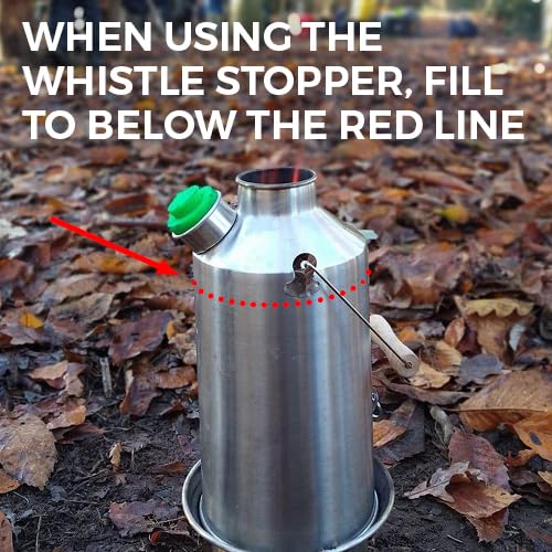 Kelly Kettle Ultimate Base Camp Kit - 54 Oz Large Stainless Steel Camp Kettle, Lightweight Camping Kettle With Whistle, Kelly Ke
