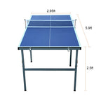 6 Ft Table Tennis Table Ping-Pong Tables Set - 100% Preassembled Foldable & Portable Tables With All-Weather Aluminum Composite