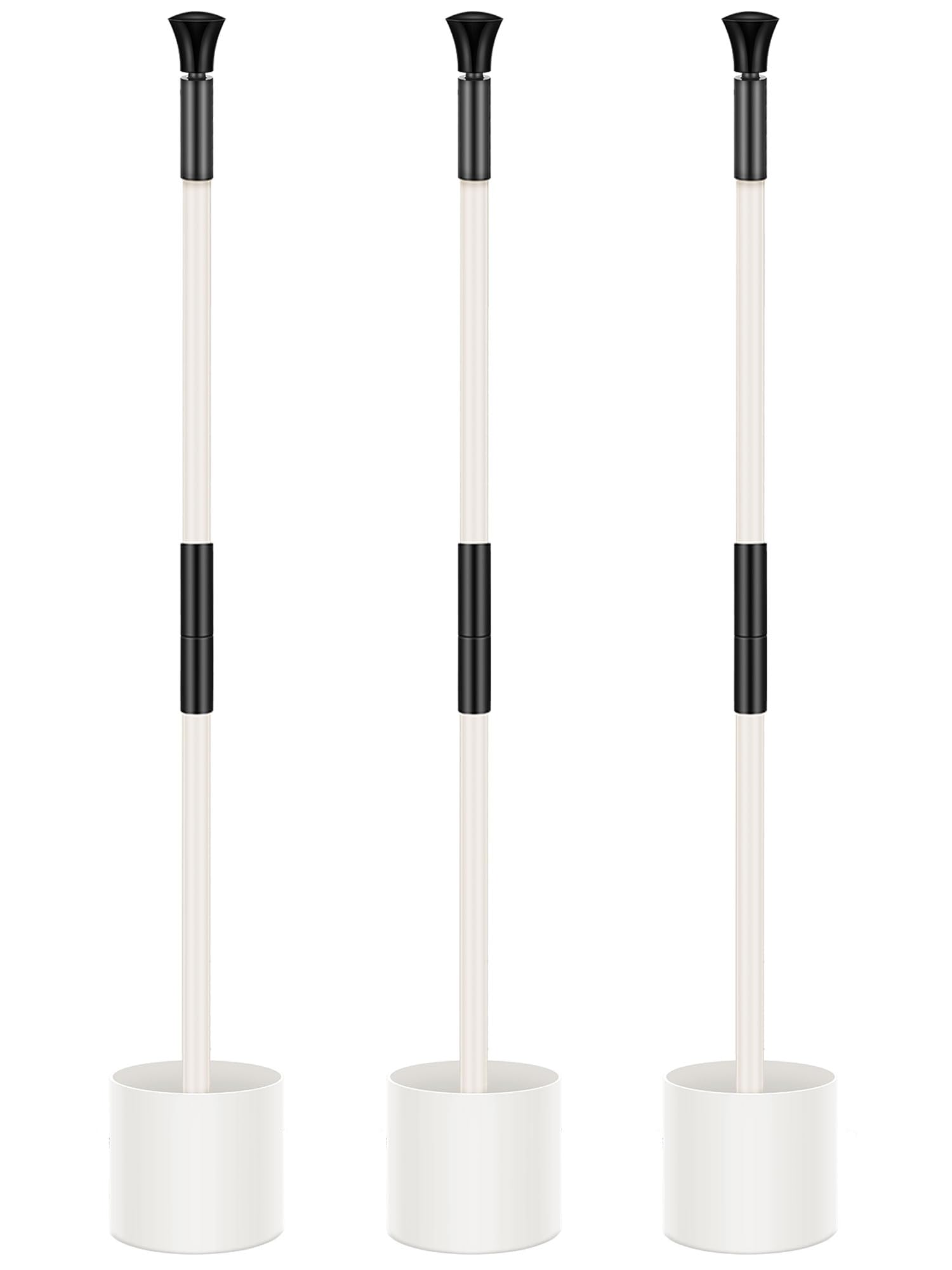 Pelopy Set of 3 Golf Flagsticks Golf Putting Green Flagstick Flag Stick for Yard Portable Fiberglass 2-Section for Chipping Gree