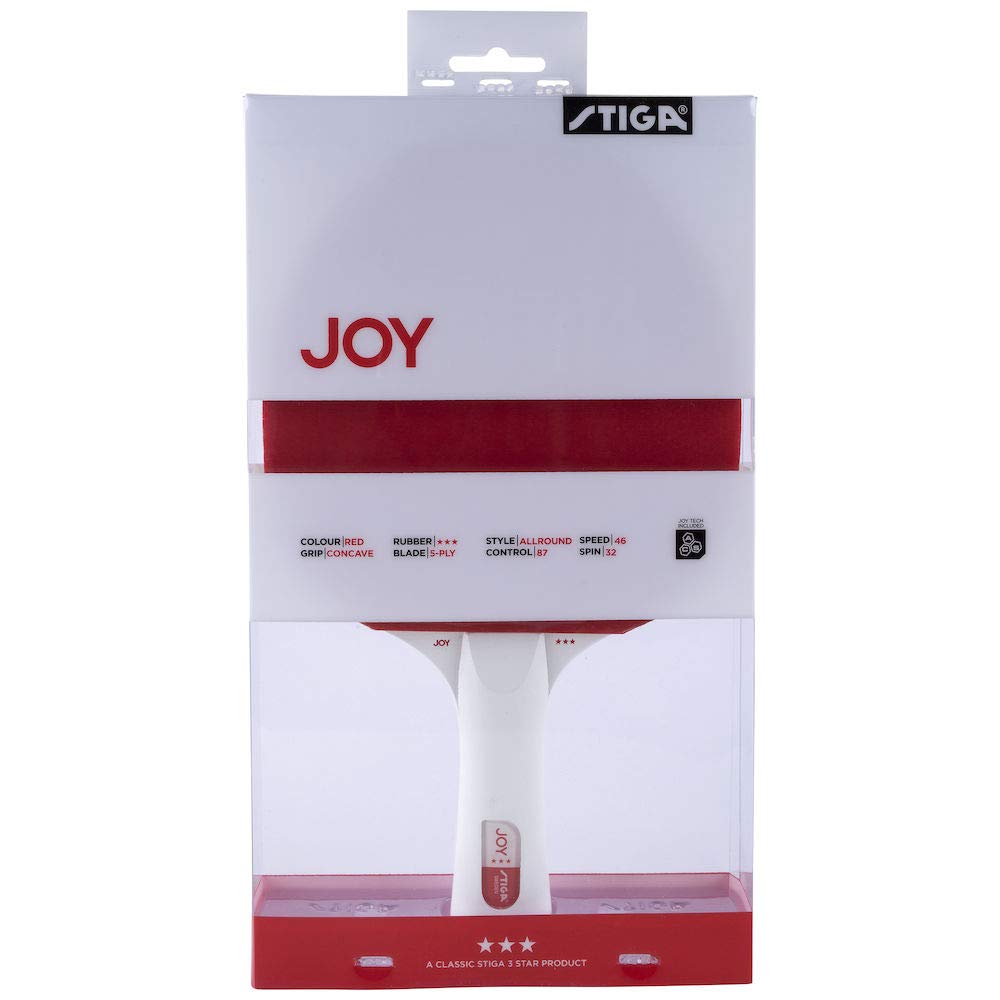 Stiga Unisexs Red Joy White, One Size,189801