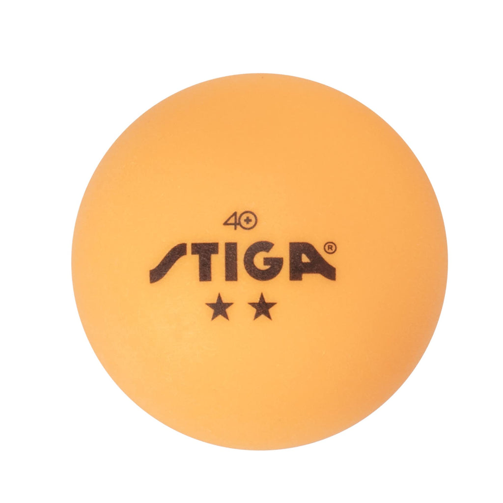 Stiga 6 Pack Orange 2 Star Table Tennis Balls - 40Mm Ittf Regulation Size And Weight Ping Pong Balls