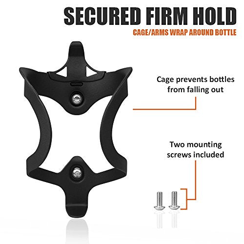 Ibera Bicycle Lightweight Aluminum Water Bottle Cage, Black