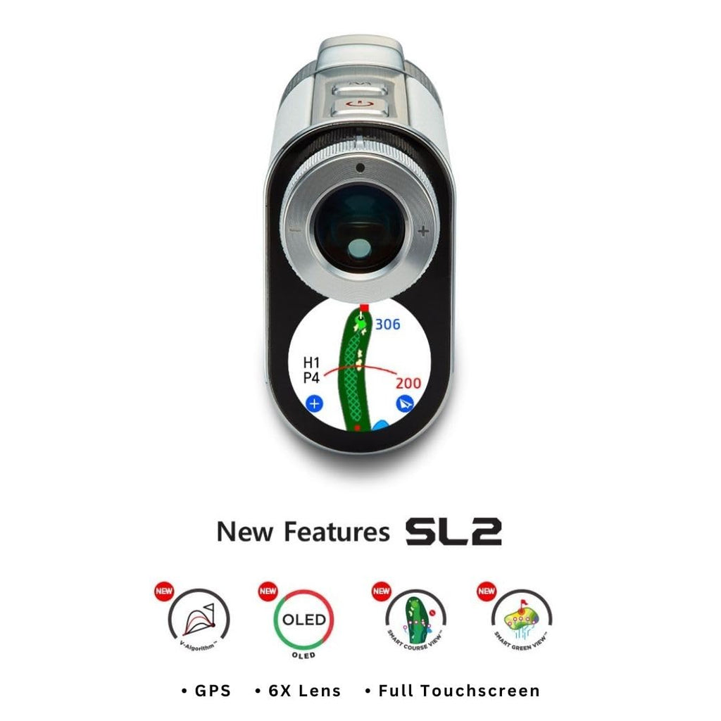 Voice Caddie Sl2 Laser Rangefinder With Green Undulation And Course Layout