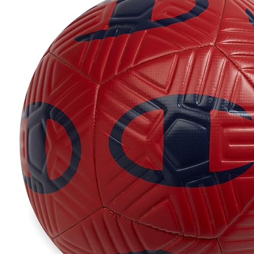 Champion Playmaker Soccer Ball (Size 5, Tango Red/Medieval Blue) - 12-Panel Design, Enhanced Control, Durable TPU Cover & Butyl