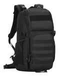 Huntvp Tactical Backpack Military Molle Backpack Hunting Rucksack Gear Assault Pack 25L Wr(Black)
