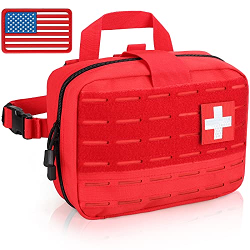 LIVANS Tactical Molle Medical Pouch of Upgraded Size, First Aid Large Capacity IFAK EMT Detachable Quick Release with Headrest M