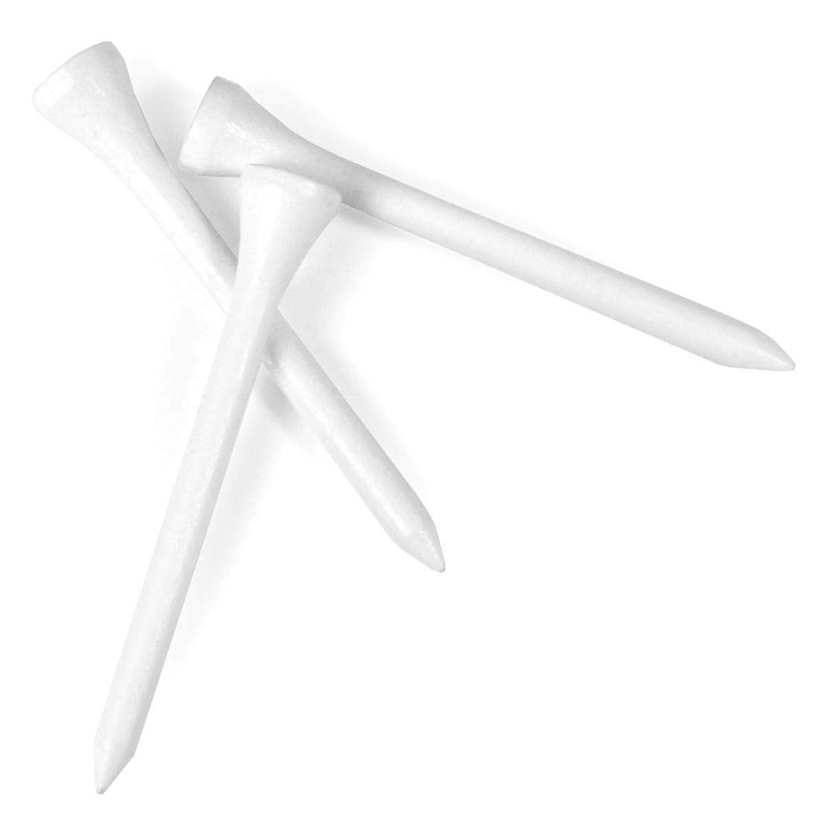 Tour Gear Wood Golf Tees 2 3/4-Inch, Bulk, White (500 Count)