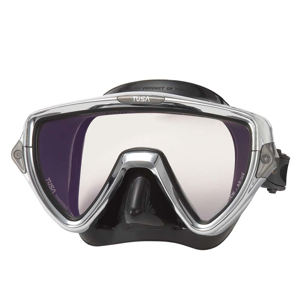 Tusa M-110 Visio Uno Pro Scuba Diving Mask, Chrome