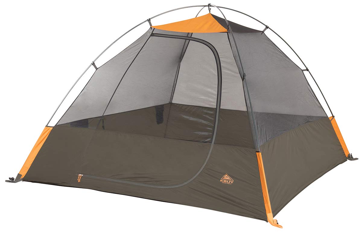 Kelty Grand Mesa 4P Backpacking Tent - 3 Season 4 Person Camping, Backpacking, Thru Hiking Shelter, Aluminum Pole Frame, Single