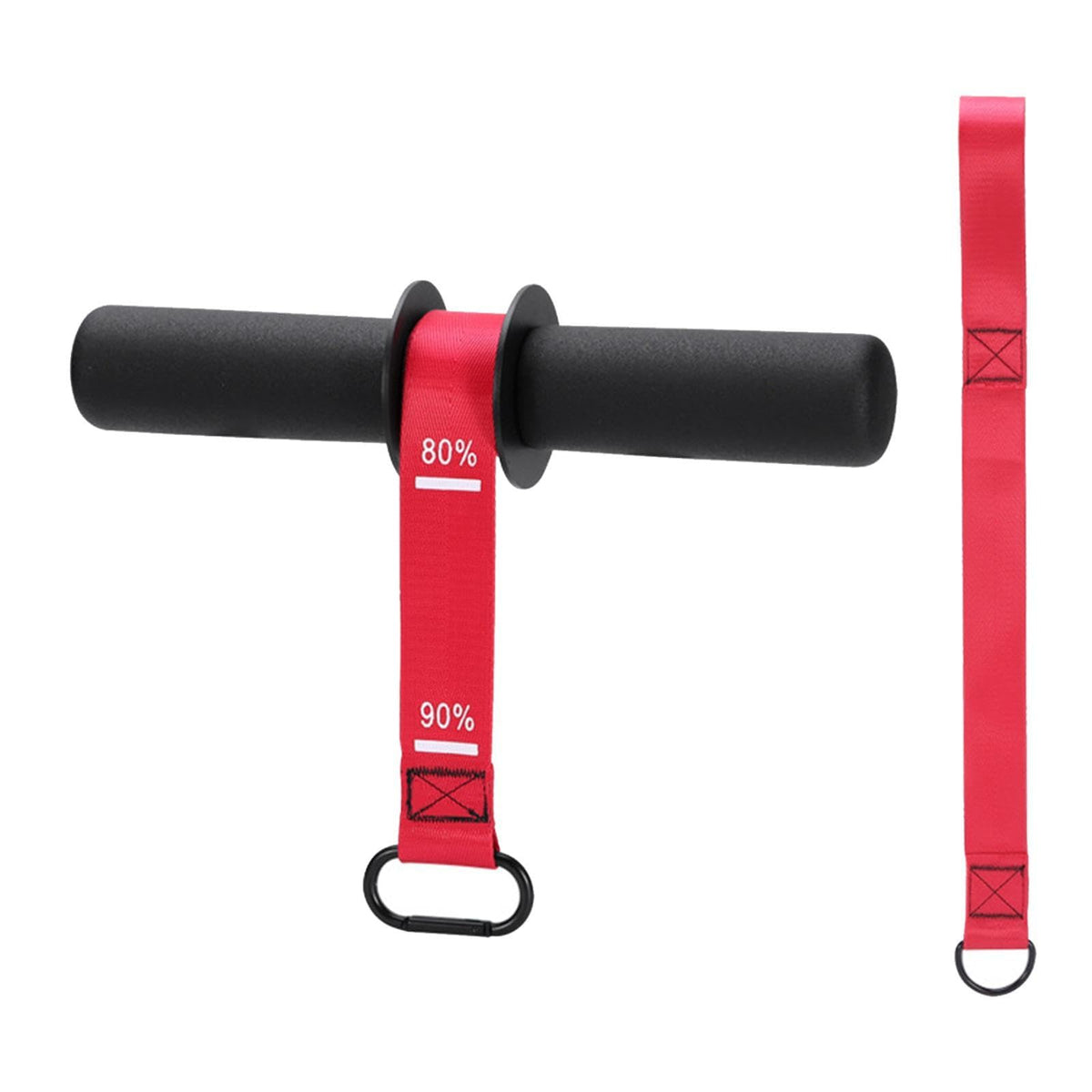 MYADDICTION Wrist Roller Anti Slip Gym with Hand Grip Arm Forearm Strengthener Exerciser Red
