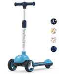 Toddler Scooters for Kids 3-5/5-7/8-12 Years Old, Boy 's Foldable 3 Wheel Scooter for Kids Ages 6-12 with Adjustable Heights and