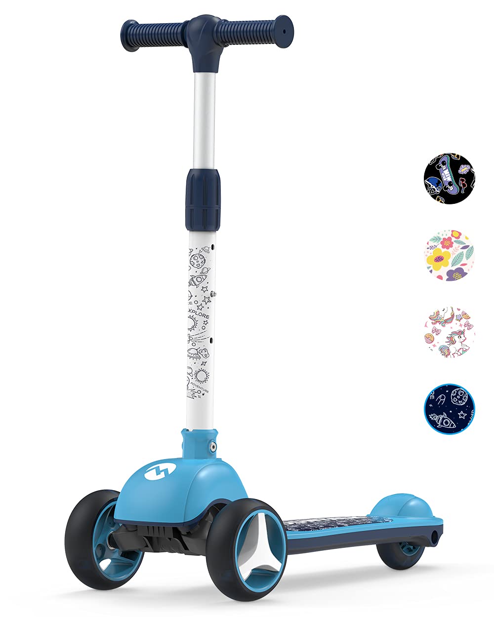 Toddler Scooters for Kids 3-5/5-7/8-12 Years Old, Boy 's Foldable 3 Wheel Scooter for Kids Ages 6-12 with Adjustable Heights and
