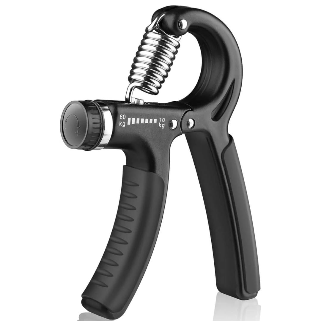 ROFORUF Adjustable Hand Grip Strengthener for Wrist, Finger & Forearm Exercise, Ergonomic AntiSlip Handle, Fitness Grip Trainer