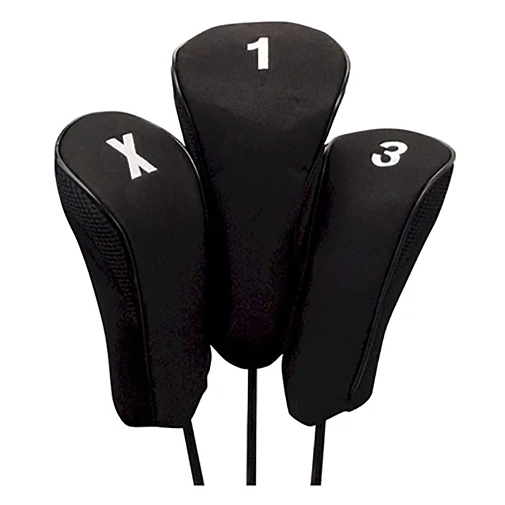 Jp Lann Hi-Tech Contour Head Covers (White, Set Of 3, 1-3-X)