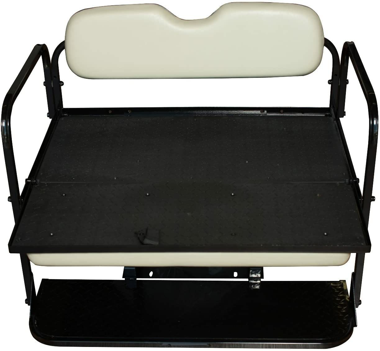 Performance Plus Carts Yamaha Drive G29 Golf Cart Flip Folding Rear Back Seat Kit - Stone