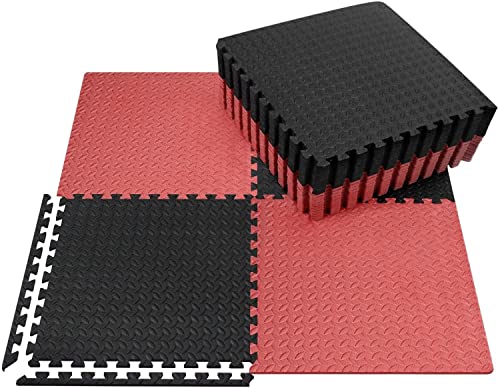 SIGNATRON Exercise Puzzle Gym Mat Interlocking Foam Mats EVA Foam Floor Tiles with Protective Flooring for Gym Equipment Workout