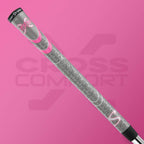 Superstroke Cross Comfort Golf Club Grip, Gray/Pink (Undersize)  Soft & Tacky Polyurethane That Boosts Traction  X-Style Surface
