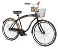 Margaritaville First Look Mens Beach Cruiser Bike 26 Inch - Adjustable Seat Post, Stem, and High-Rise Handlebar - Beach Bike wi