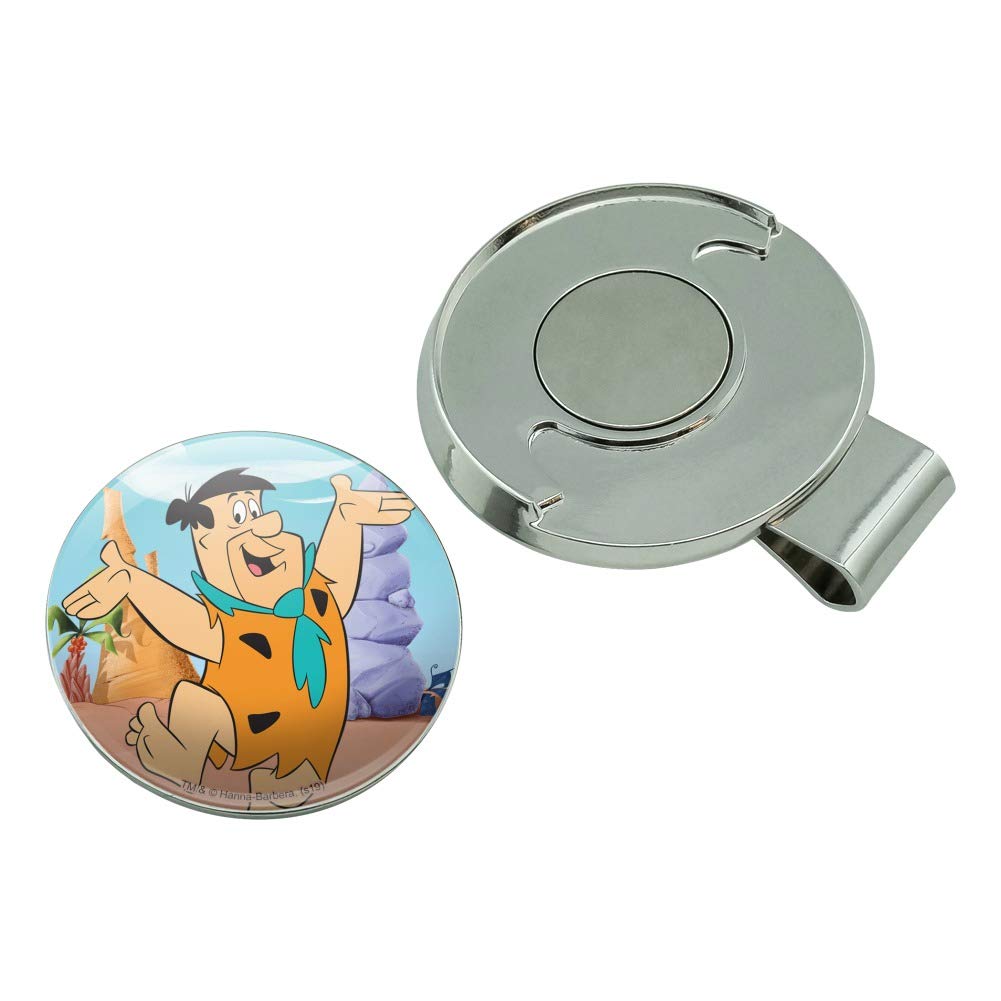 Graphics & More The Flintstones Fred Character Golf Hat Clip With Magnetic Ball Marker