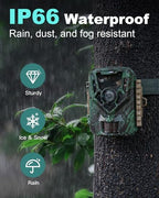 Kjk 2 Pack Trail Cameras 36Mp 2.7K, 32G Sd Card And 8Aa Batteries, Game Camera With Night Vision Motion Activatedwaterproof Lp66