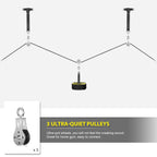 Weight Cable Pulley System Gym, Cable Weight Pulley System Attachments For Home Gym With Handle Pulley System Gym Lat Pull Down,