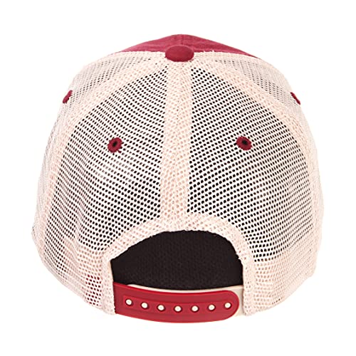 Ncaa Zephyr Washington State Cougars Mens University Relaxed Hat, Adjustable, Team Color/Stone