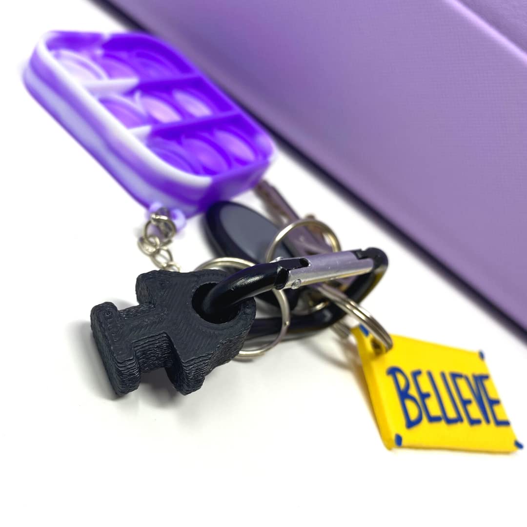 Boglets - Carabiner Keys Holder Charm Accessory Compatible With Rubber Tote Bags - Secure & Organize Your Keys Or Other Valuable