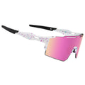 Oulaiqi Cycling Glasses Sports Sunglasses With Replaceable Nose Pad For Men Women Cycling Baseball Sunglasses (1Lens)
