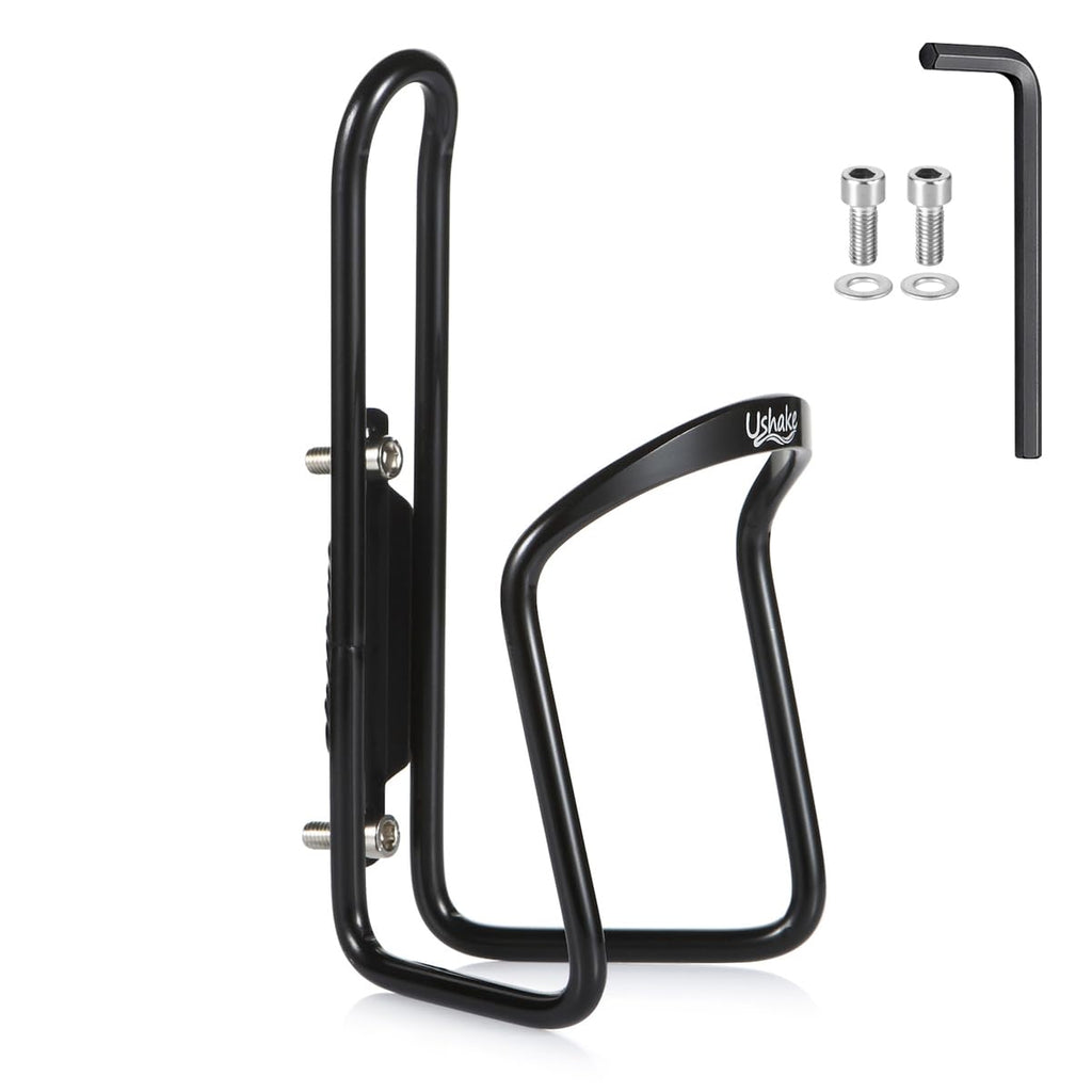 Ushake Water Bottle Cages, Basic Mtb Bike Bicycle Alloy Aluminum Lightweight Water Bottle Holder Cages Brackets(1Pc Pack- Drille