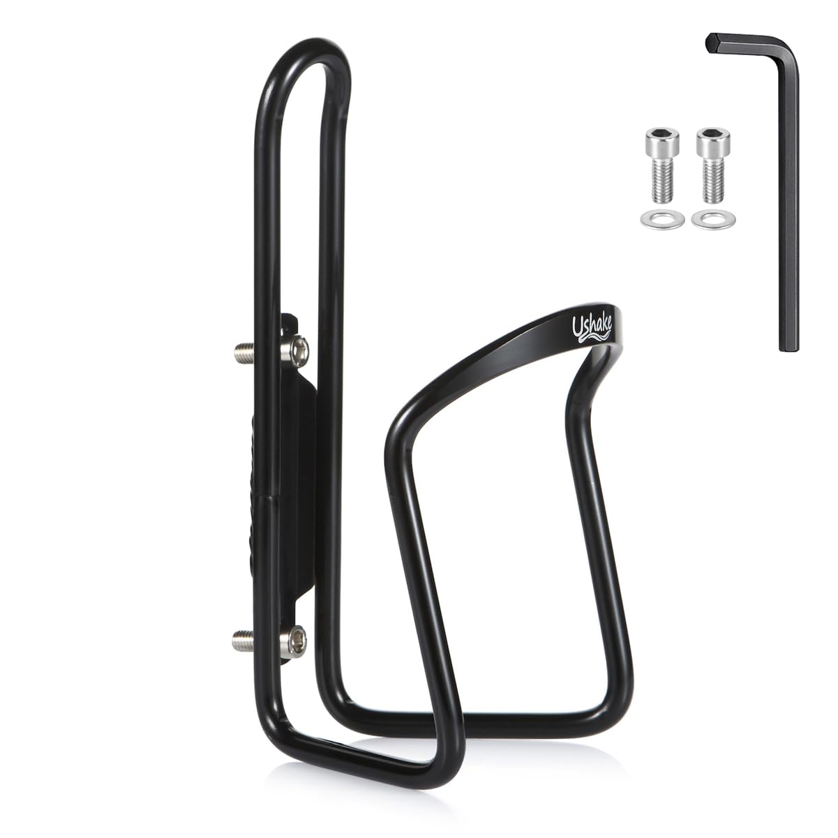Ushake Water Bottle Cages, Basic Mtb Bike Bicycle Alloy Aluminum Lightweight Water Bottle Holder Cages Brackets(1Pc Pack- Drille