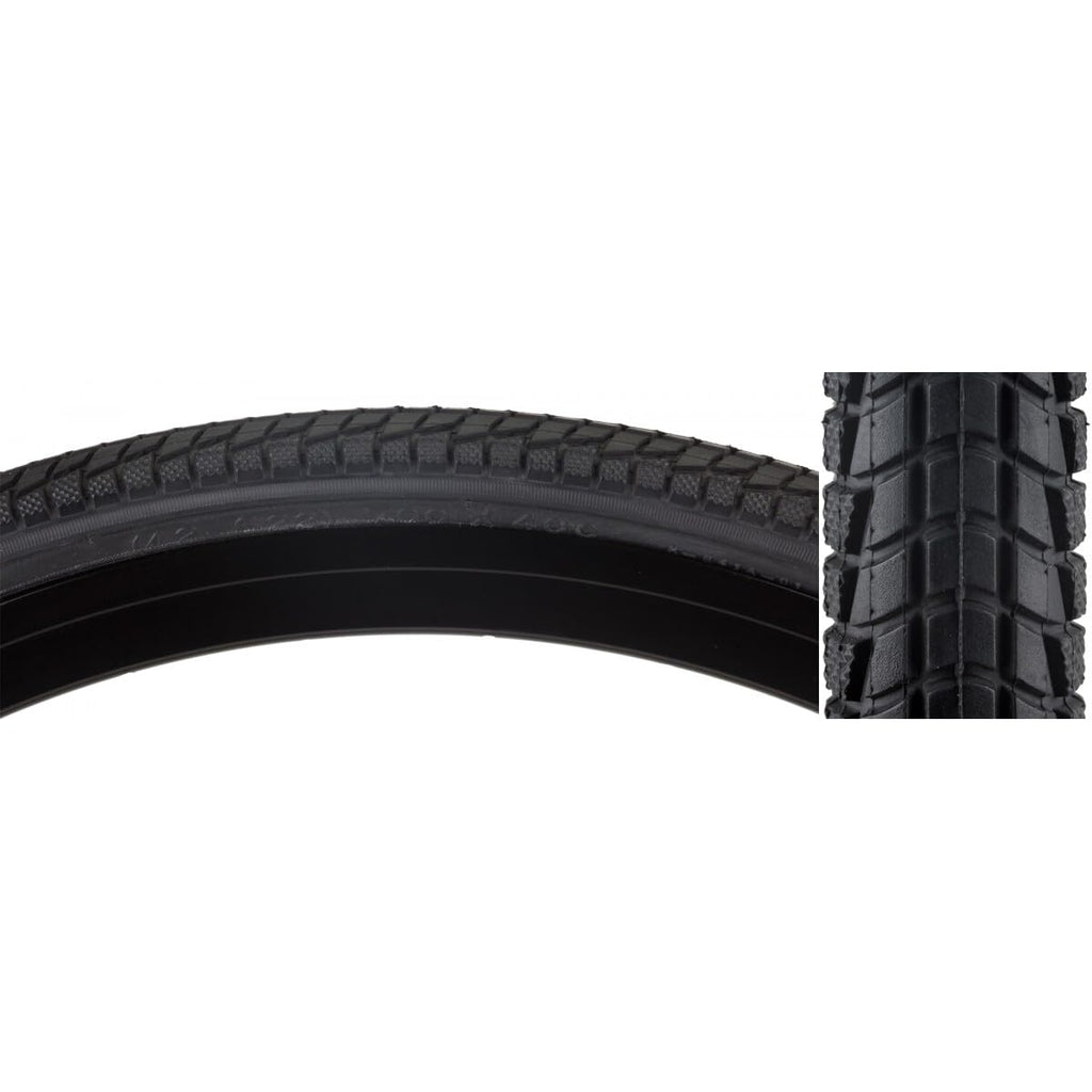Sunlite Komfort Hybrid Tires, 700 X 40, Black/Black Skin