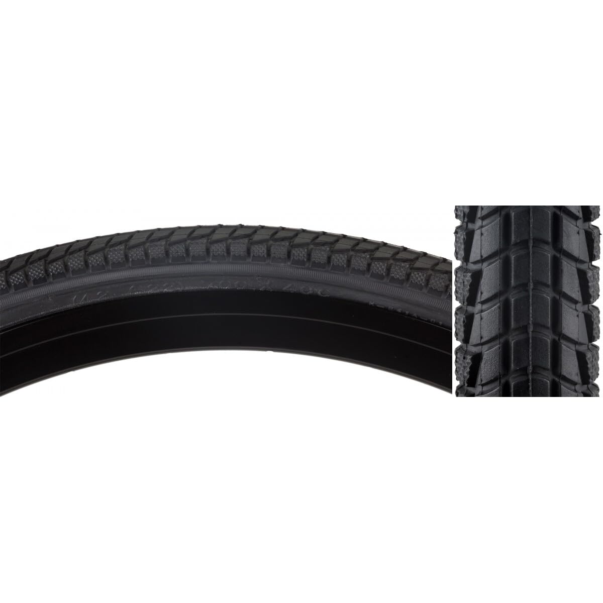 Sunlite Komfort Hybrid Tires, 700 X 40, Black/Black Skin