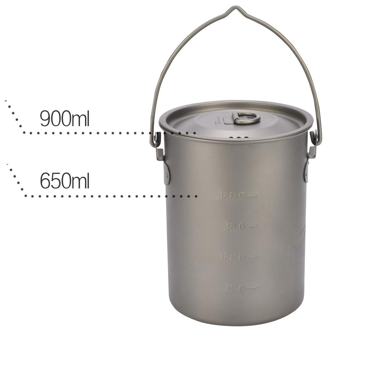 Timberbrother 900Ml Titanium Outdoor Camping Mug With Lid