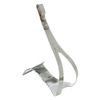 Zefal Bicycle Classic Steel Half Toe Clips, Lxl, Chrome