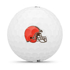 Wilson 2025 Duo Soft Nfl Golf Ball - 12 Balls, White, Cleveland Browns