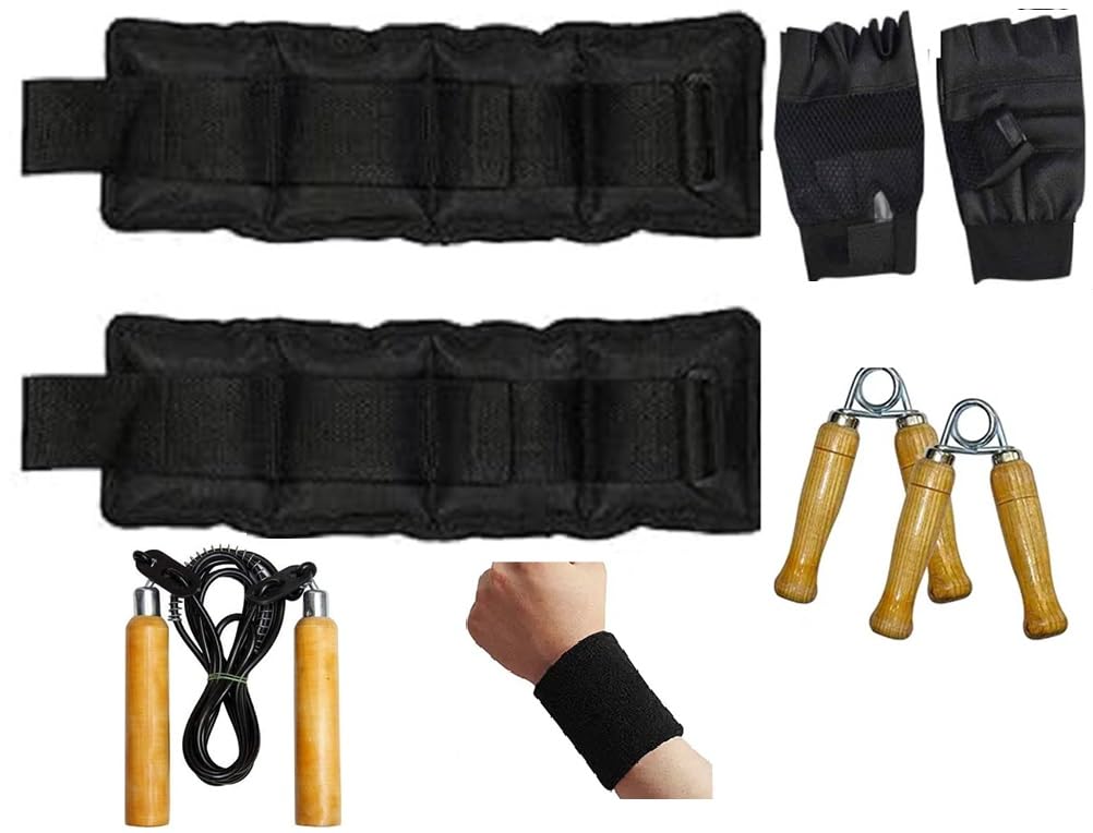 Spiro Ankle/Wrist Weight 8 Kg.(4Kg X 2) | Resistance Exercise | Wrist Ankle |Workout Equipment For Fitness, Weight Lifting With