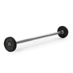 Titan Fitness 20 Lb Rubber Straight Fixed Barbell, Pre-Loaded Weight Bar For Strength Training & Weightlifting
