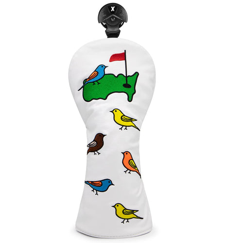 1 Pcs Montela Golf Club Covers,Colorful Birdie Tee 3 Wood Headcover Driver Headcover Fairway Wood Head Covers Hybrid Headcover L