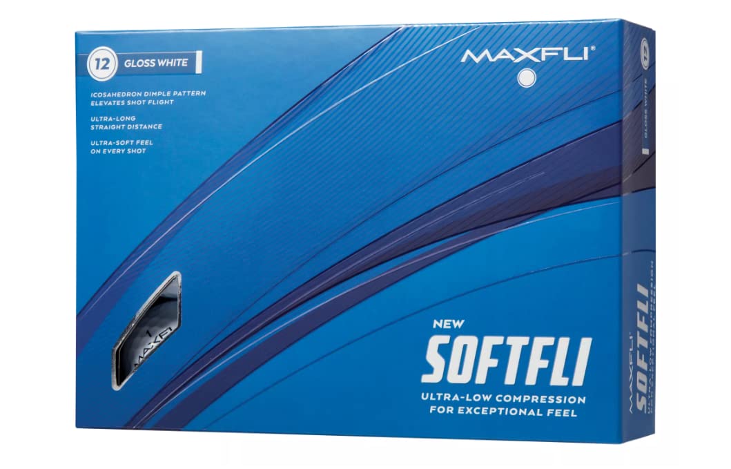 Maxfli 2023 Softfli Matte Golf Balls- 12 Pack (White)