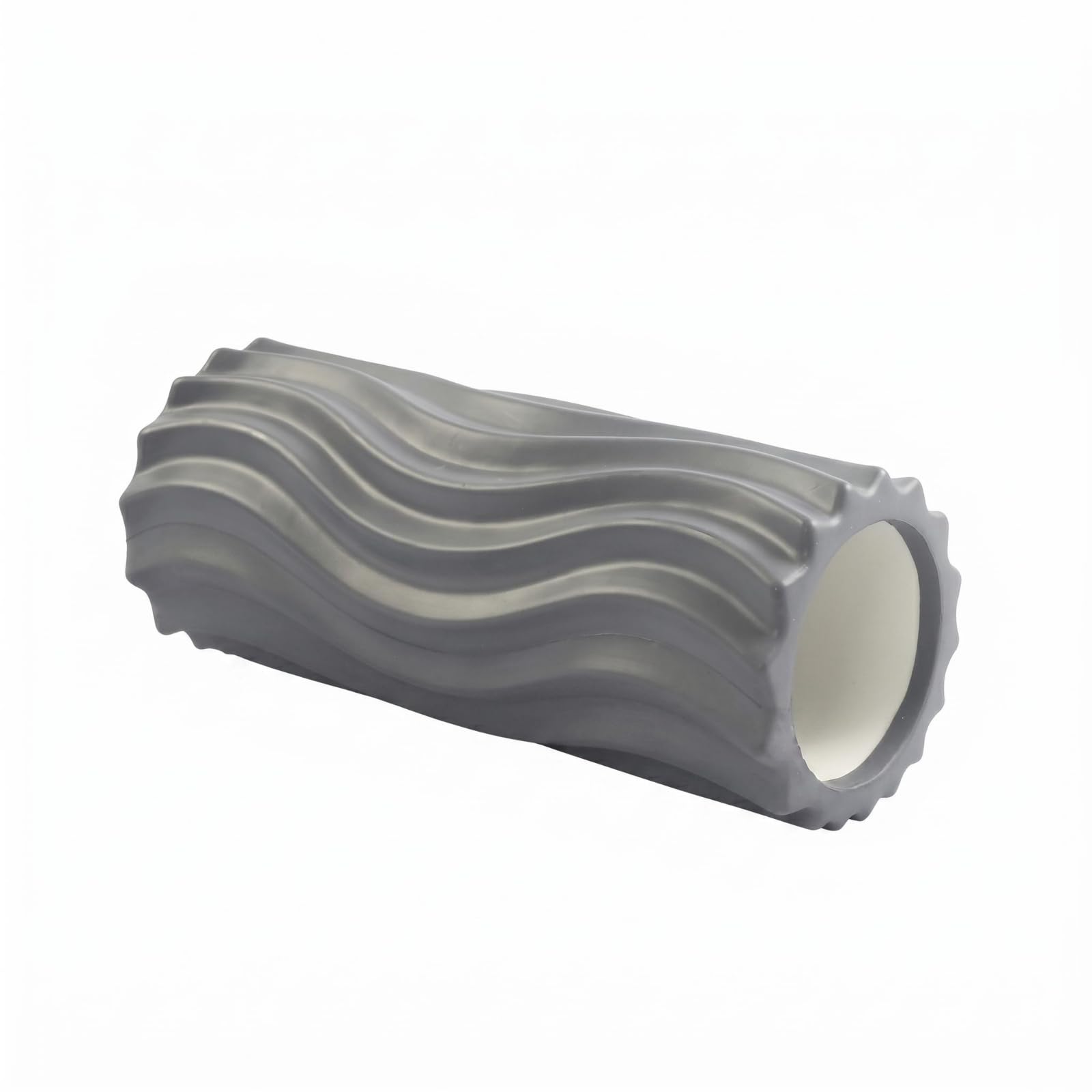 APIRILY EVA Foam Roller HighDensity Textured Foam Roller Hollow Hollow Center Fitness Equipment 30 Cm, Gray