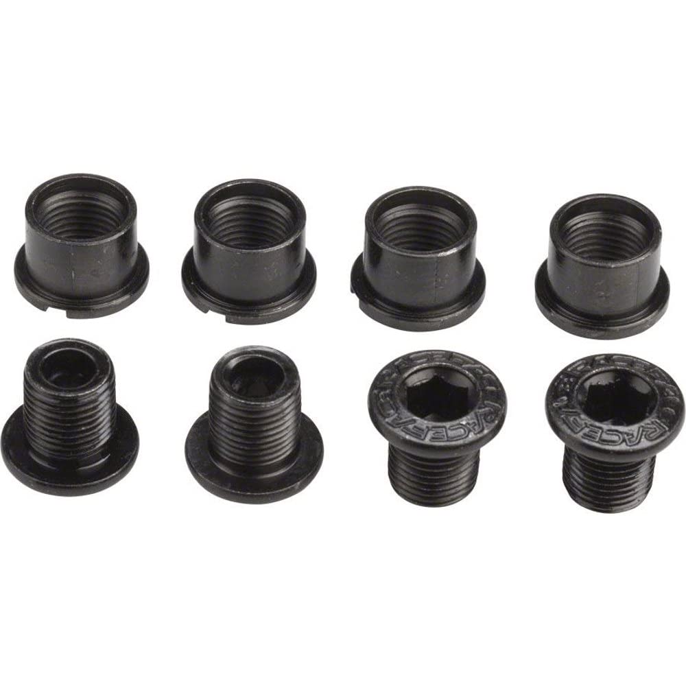 Race Face Steel Outer Chainring Bolts, Set/8 - Black - A10060