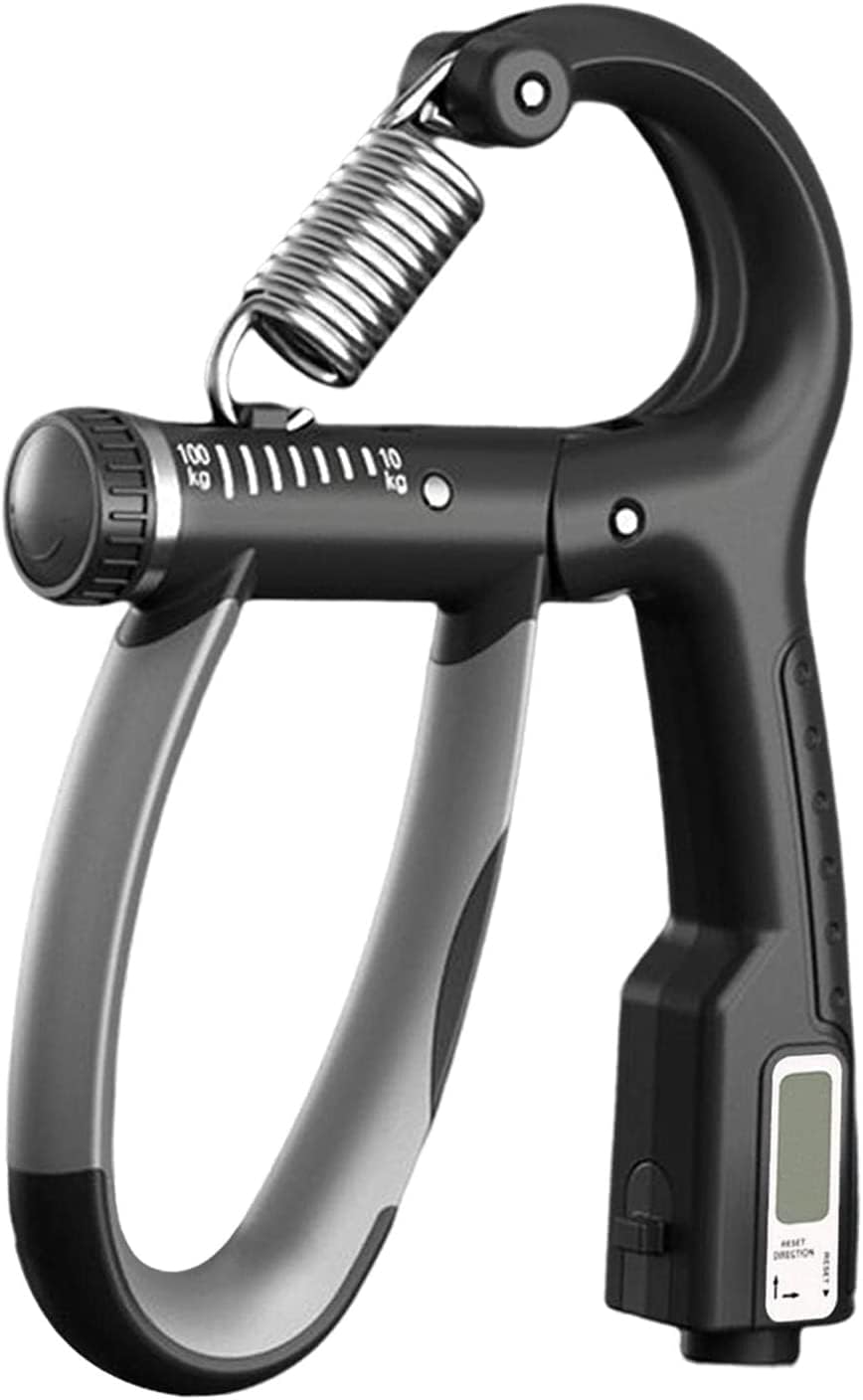 Hand Grip Strength Trainer, Hand Grip Strengthener with Counter, Adjustable Resistance 10 to 100 kg, NonSlip Gripper, for Athle