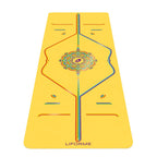 Liforme Printed Travel Yoga Mat - Free Yoga Bag, Patented Alignment System, Warrior-Like Grip, Non-Slip, Eco-Friendly And Biodeg