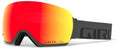 Giro Article Ski Goggles - Snowboard Goggles for Men - Grey Wordmark Strap with Vivid Ember/Vivid Infrared Lenses