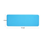 Fitvids All Purpose 1/2-Inch Extra Thick High Density Anti-Tear Exercise Yoga Mat And Knee Pad With Carrying Strap, Blue