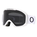 Oakley O-Frame 2.0 Pro M OO7125 Matte White w/Dark Grey Ski Goggles For Men For Women + Bundle Accessory Leash Kit, Microfiber P