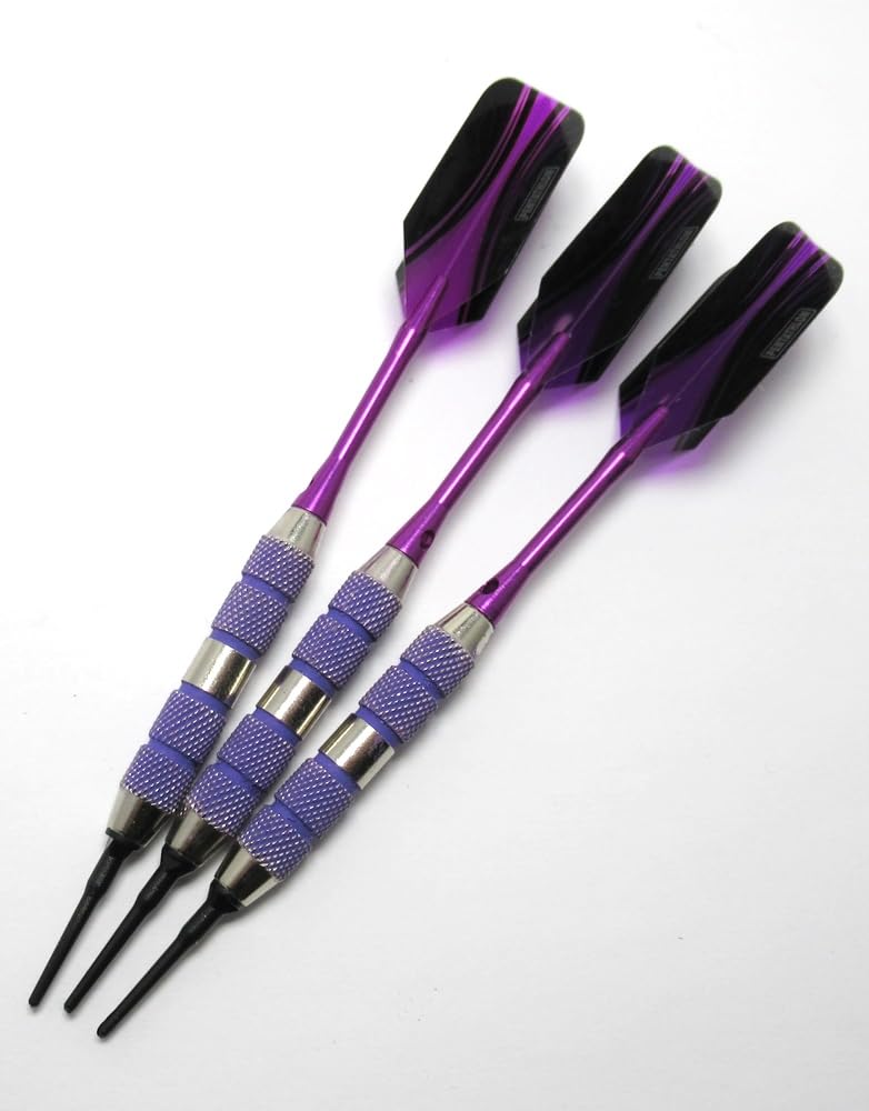 Us Darts - Puurfect Purple Soft Tip Darts For The Ladies - 18 Grams - With Upgrade Pack