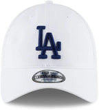 New Era Mlb Core Classic 9Twenty Adjustable Hat Cap One Size Fits All (Los Angeles Dodgers White)