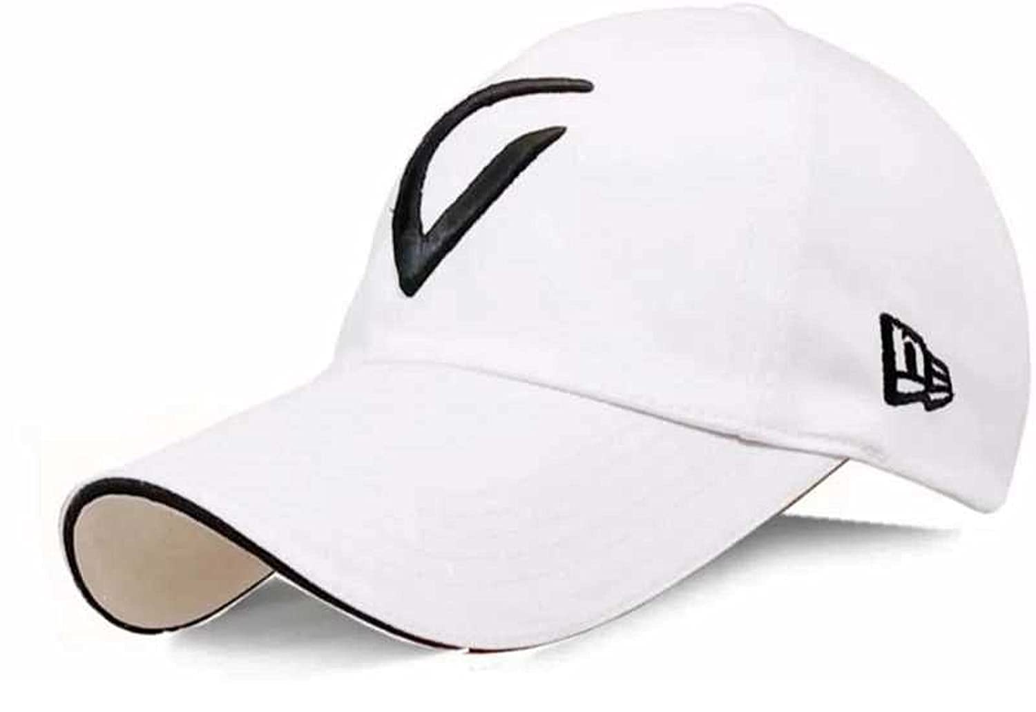 Selloria Stylish Cotton Baseball Adjustable Ediko Cap For Men/Women (White)